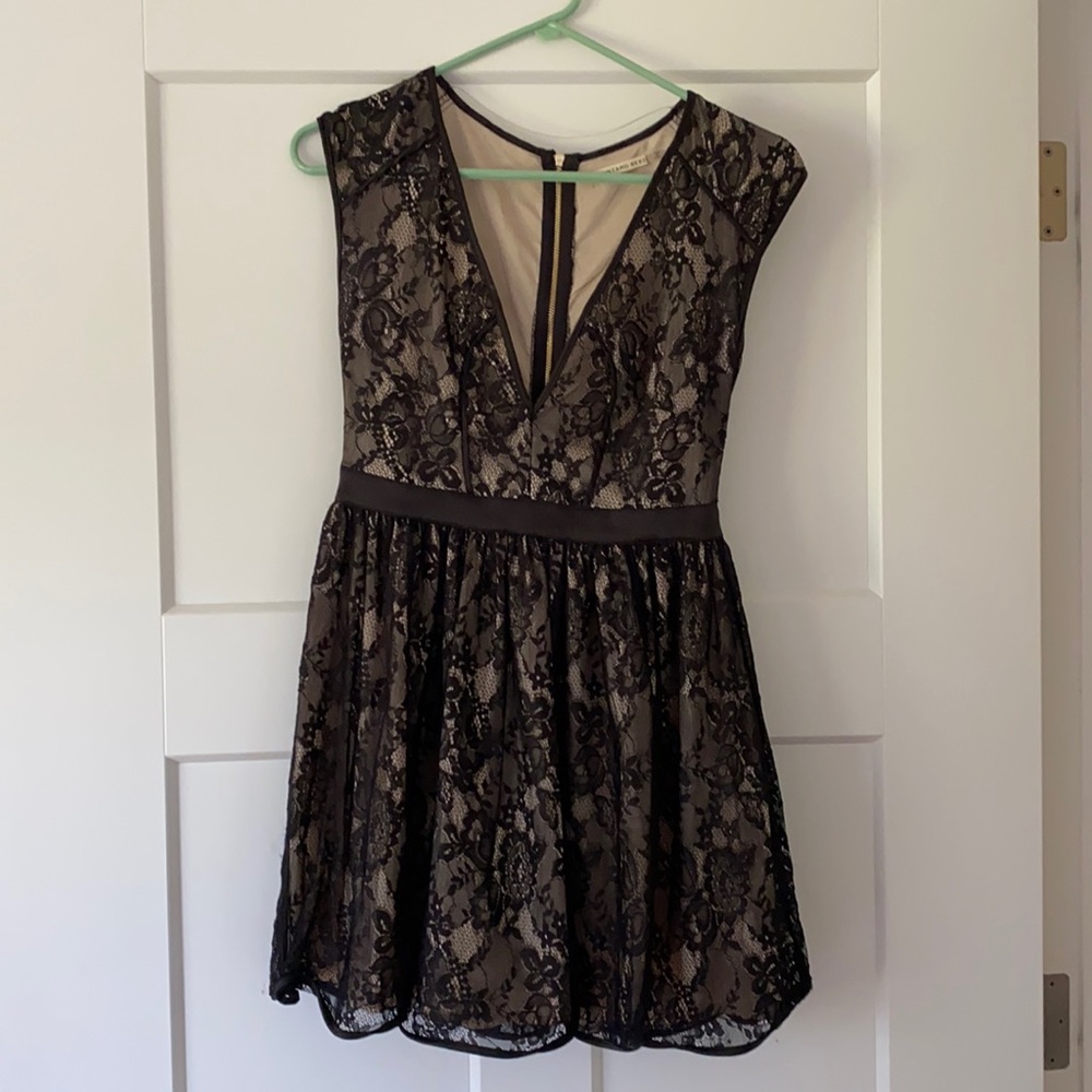 Black lace dress